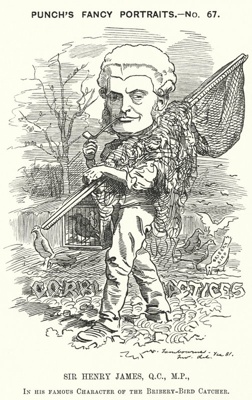 Soco cartoon: Sir Henry James de Edward Linley (after) Sambourne