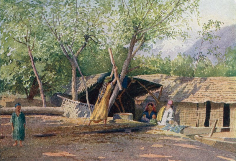 Um barqueiro e sua família de Edward Mary Joseph Molyneux
