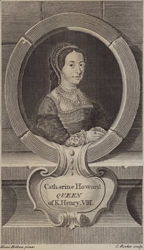 Catherine Howard, quinta esposa do rei Henrique VIII (gravura) de Edward Rooker