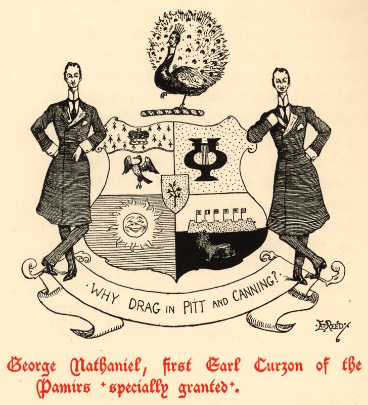 George Nathaniel, Primeiro Conde Curzon Of The Pamirs (gravura) de Edward Tennyson Reed