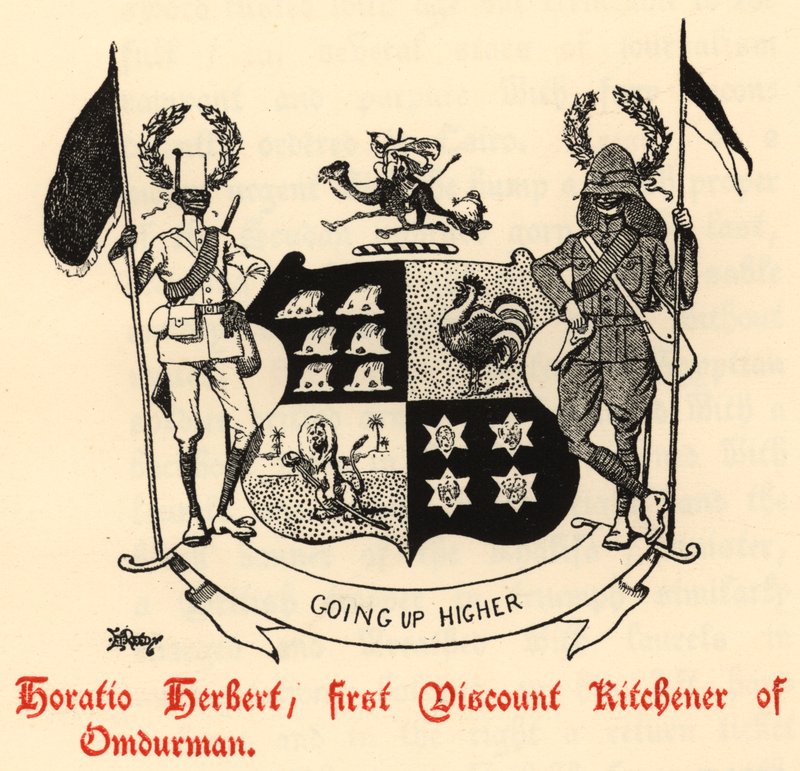 Horatio Herbert, primeiro Visconde Kitchener de Omdurman (gravura) de Edward Tennyson Reed