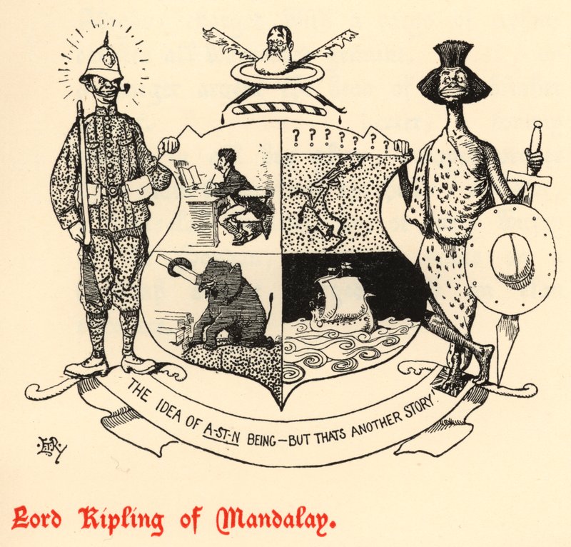Lord Kipling de Mandalay (gravura) de Edward Tennyson Reed