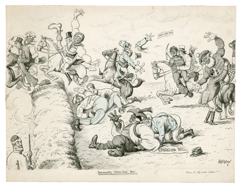 Corrida Parlamentar Victoria Cross! (tinta no papel) de Edward Tennyson Reed
