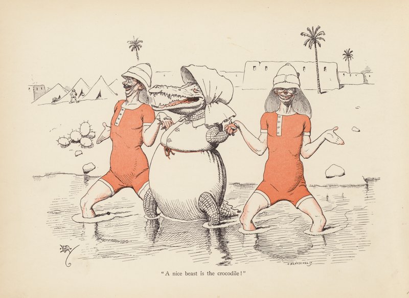 Tails with a Twist: The Crocodile (lito colorido) de Edward Tennyson Reed