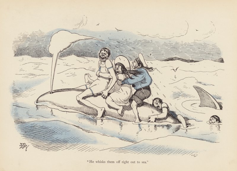 Tails with a Twist: The Whale (lito colorido) de Edward Tennyson Reed