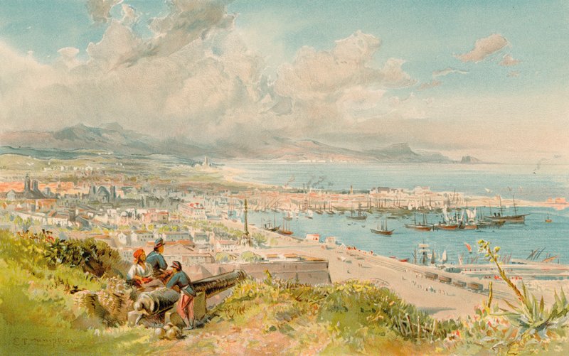 Barcelona, de Montjuich (cor litho) de Edward Theodore Compton