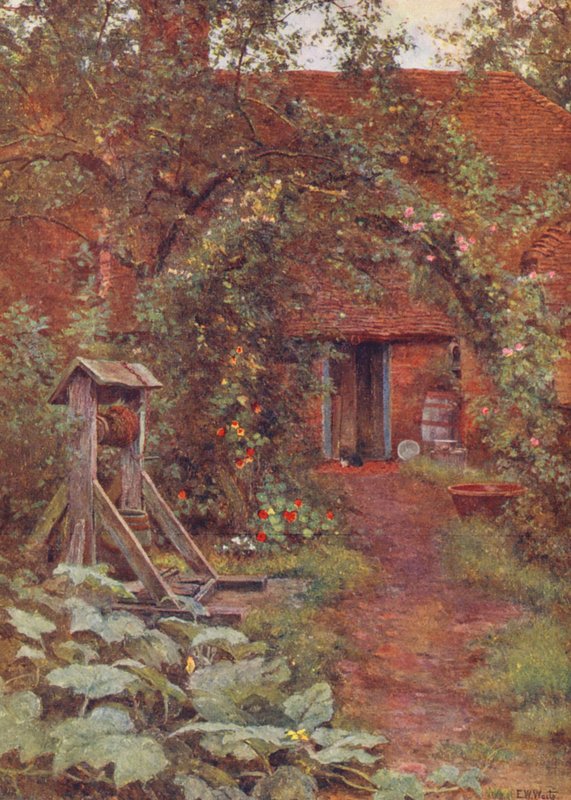 O poço profundo e fresco (litografia a cores) de Edward Wilkins Waite