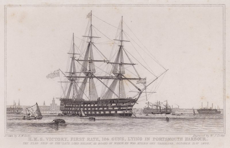 HMS Victory, primeira taxa de Edward William (after) Cooke