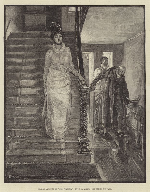 Domingo de manhã em Old Virginia de Edwin Austin Abbey