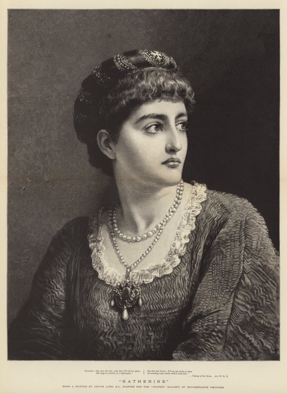 Katherine de Shakespeare Domando Do Shew de Edwin Longsden Long