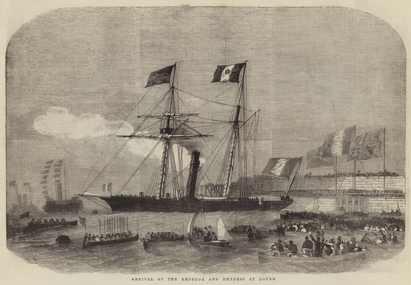 Chegada do Imperador e Imperatriz em Dover de Edwin Weedon