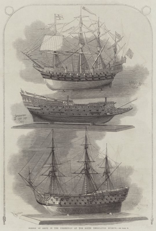 Modelos de Navios na Coleção no South Kensington Museum de Edwin Weedon