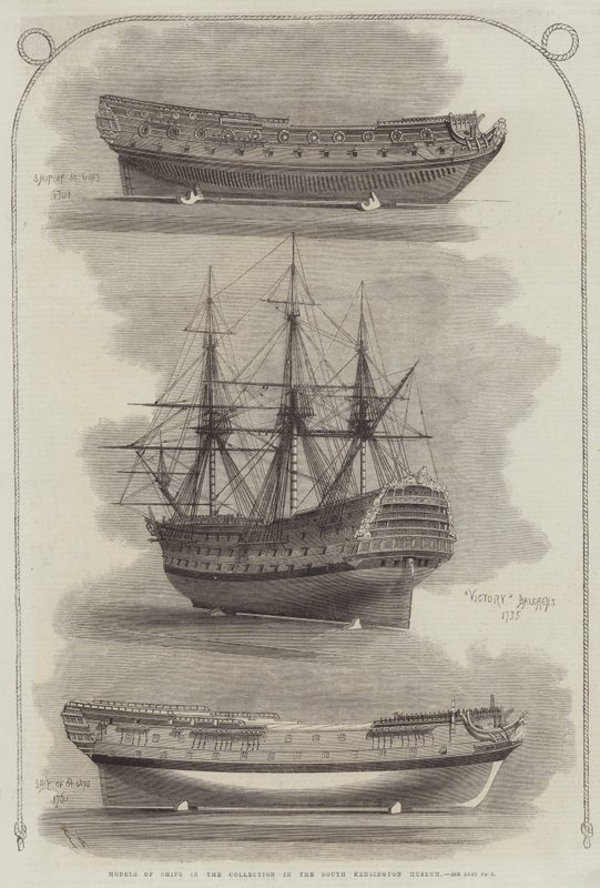 Modelos de Navios na Coleção no South Kensington Museum de Edwin Weedon