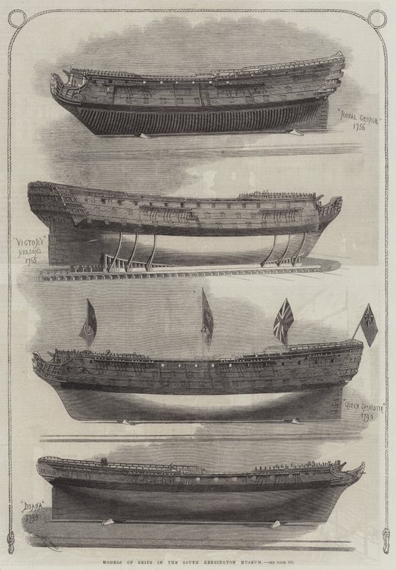 Modelos de Navios no South Kensington Museum de Edwin Weedon