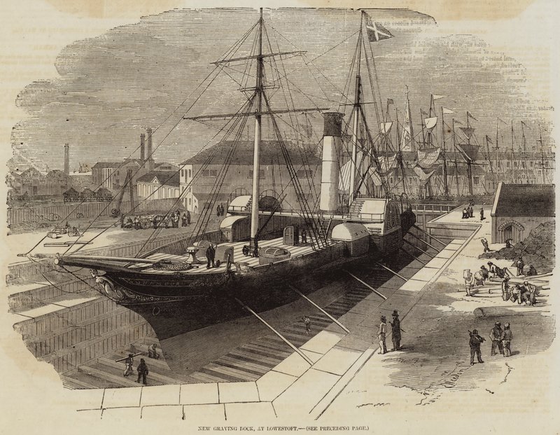 New Graving Dock, em Lowestoft de Edwin Weedon