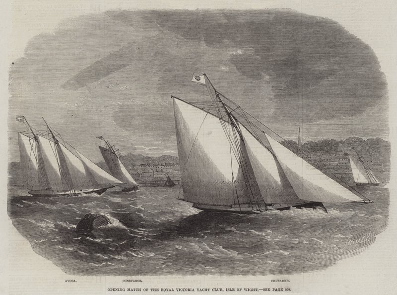 Jogo de abertura do Royal Victoria Yacht Club, Ilha de Wight de Edwin Weedon