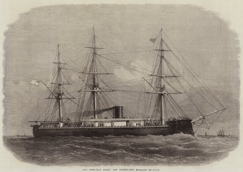 Nossa frota de ferro, o monarca do navio-torre de Edwin Weedon