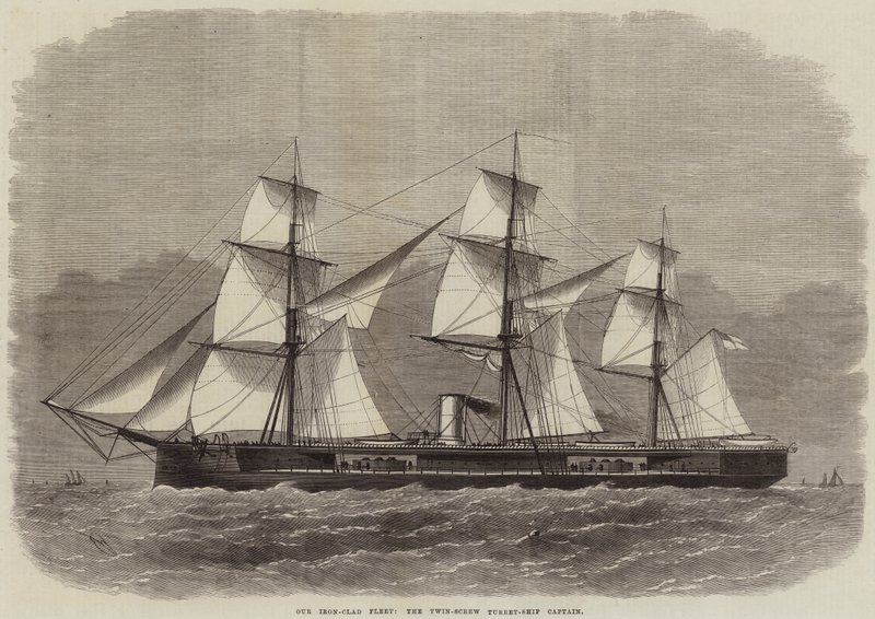 Nossa frota de ferro-clad, o capitão de navio-torre Twin-Screw de Edwin Weedon