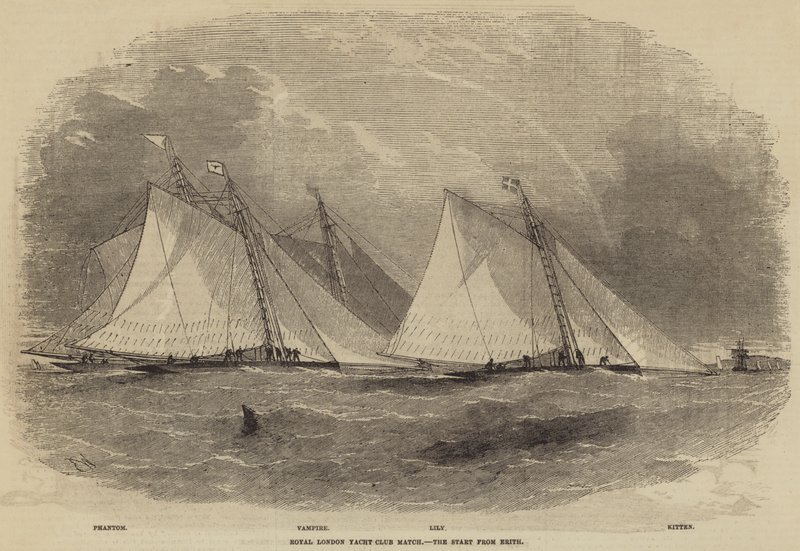 Royal London Yacht Club Match, o começo de Erith de Edwin Weedon