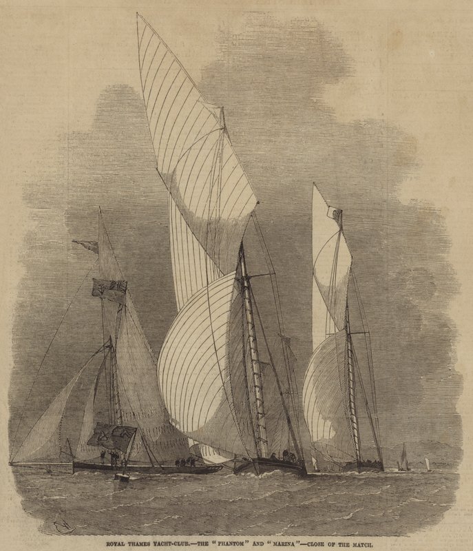 Royal Thames Yacht-Club, o Fantasma e Marina, fechar do jogo de Edwin Weedon