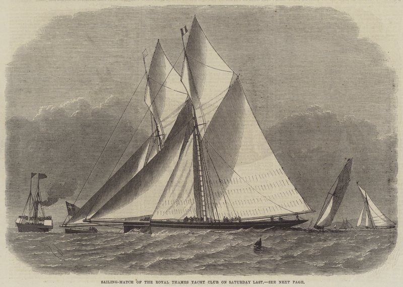 Partida de Vela do Royal Thames Yacht Club no último sábado de Edwin Weedon