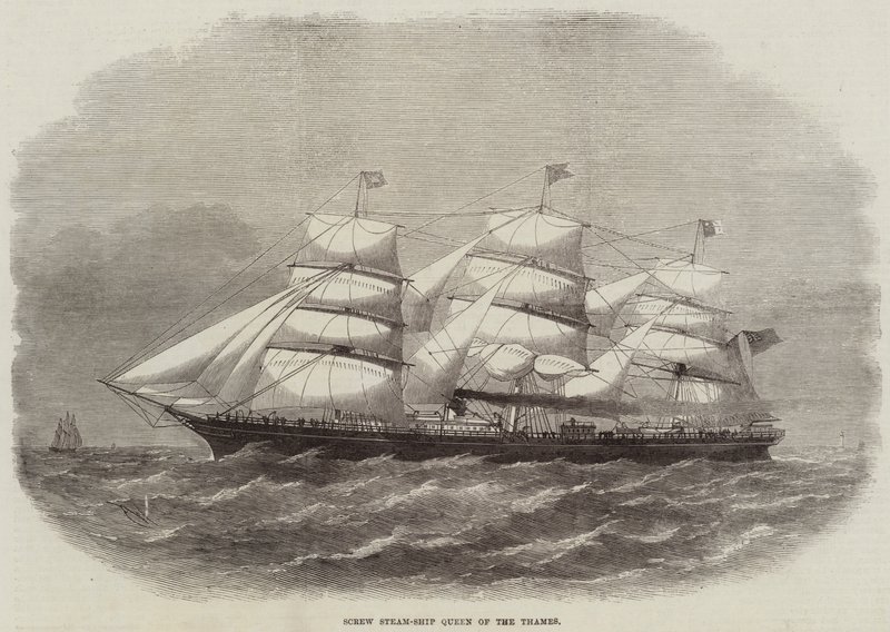 Parafuso Steam-Ship Queen of the Thames de Edwin Weedon