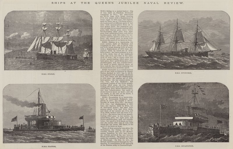 Navios na Revisão Naval do Jubileu da Rainha de Edwin Weedon