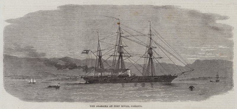 O Alabama em Port Royal, Jamaica de Edwin Weedon
