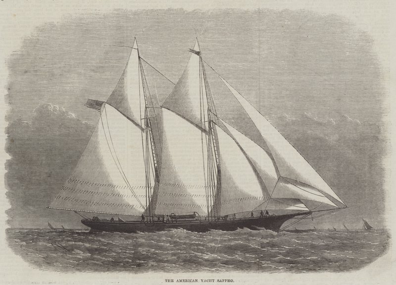 O iate americano Sappho de Edwin Weedon