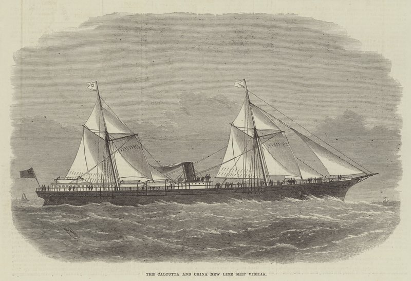 A Calcutá e a China New Line Ship Vibilia de Edwin Weedon