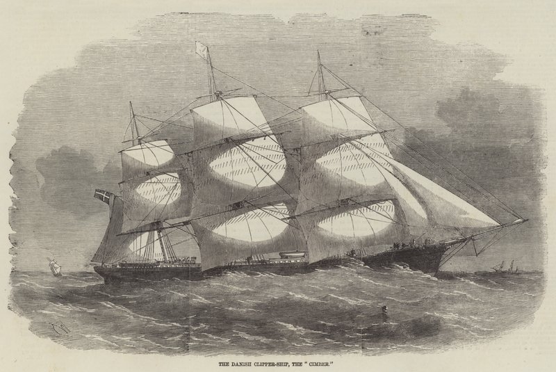 O dinamarquês Clipper-Ship, o Cimber de Edwin Weedon