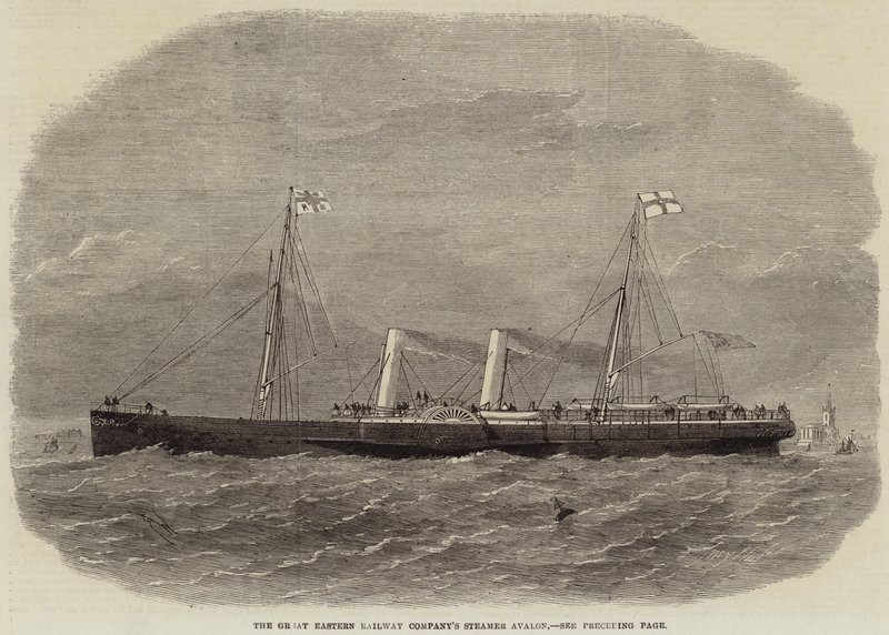 O navio Avalon da Great Eastern Railway Company de Edwin Weedon