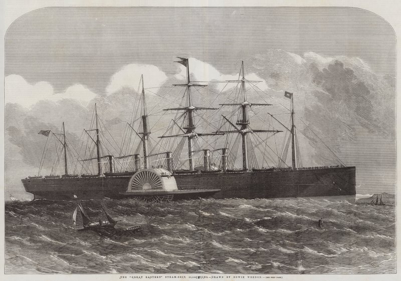 O Great Eastern Steam-Ship, 22.500 toneladas de Edwin Weedon