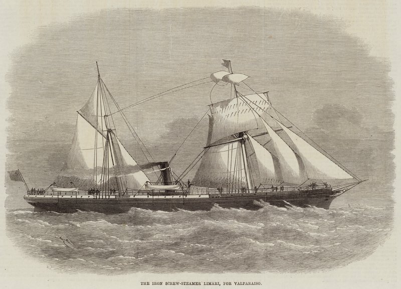 O Ferro Lima-Steamer Limari, para Valparaíso de Edwin Weedon