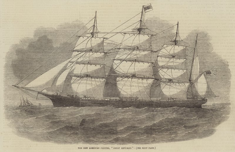O Novo Clipper Americano, Great Republic de Edwin Weedon