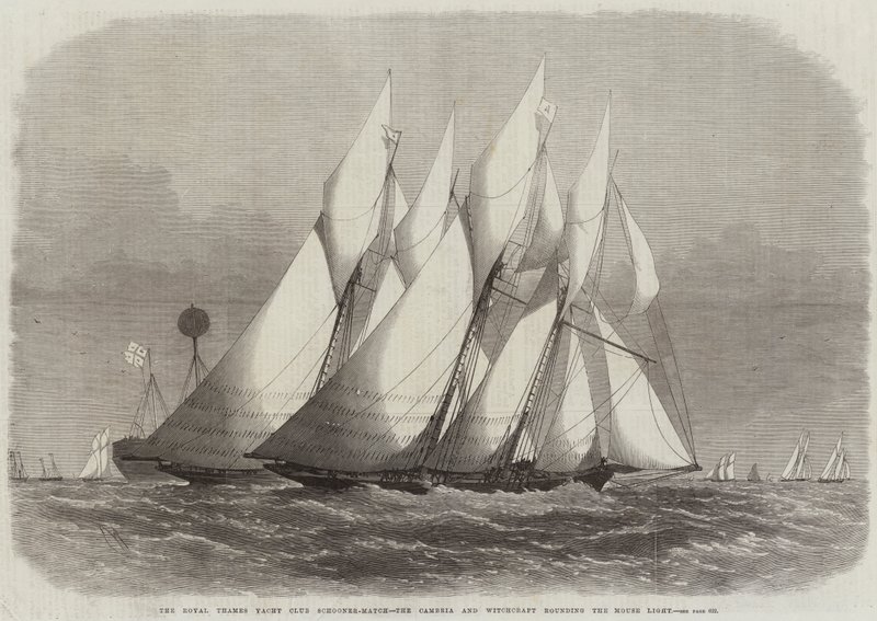 O Royal Thames Yacht Club Schooner-Match, o Cambria e a Feitiçaria que cercam a Luz do Mouse de Edwin Weedon