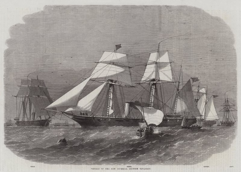 Embarcações do Novo Esquadrão Chinês Imperial de Edwin Weedon