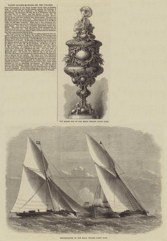 Yacht Sailing-Matches no Tamisa de Edwin Weedon