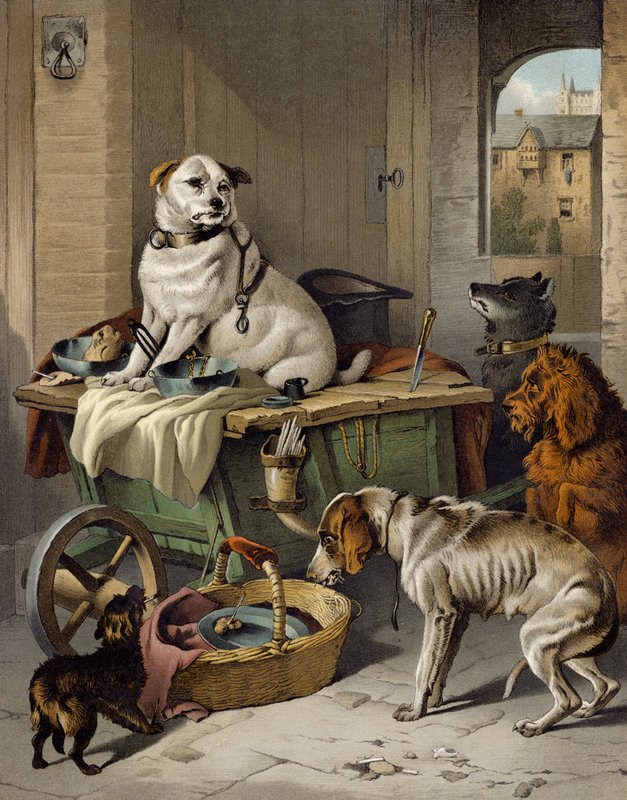 Jack no escritório de Edwin after Landseer