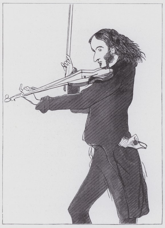 Nicolo Paganini de Edwin (after) Landseer
