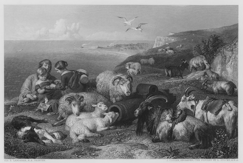 Paz, da foto na Galeria Vernon (gravura) de Edwin (after) Landseer