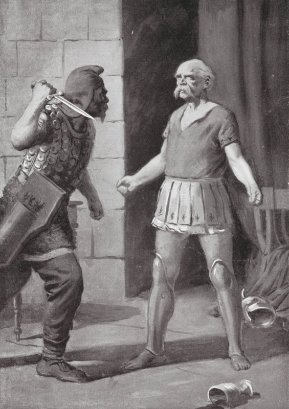 Morte de Mitrídates (litografia) de Edwin A. Morrow