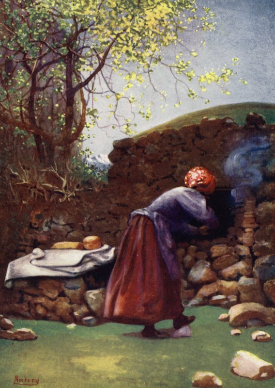 Córsega: Forno de cozedura, Aleria (cor litho) de Edwin Arthur Norbury