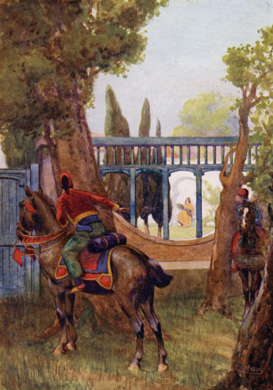No jardim uma bela dama andava sozinha de Edwin Arthur Norbury