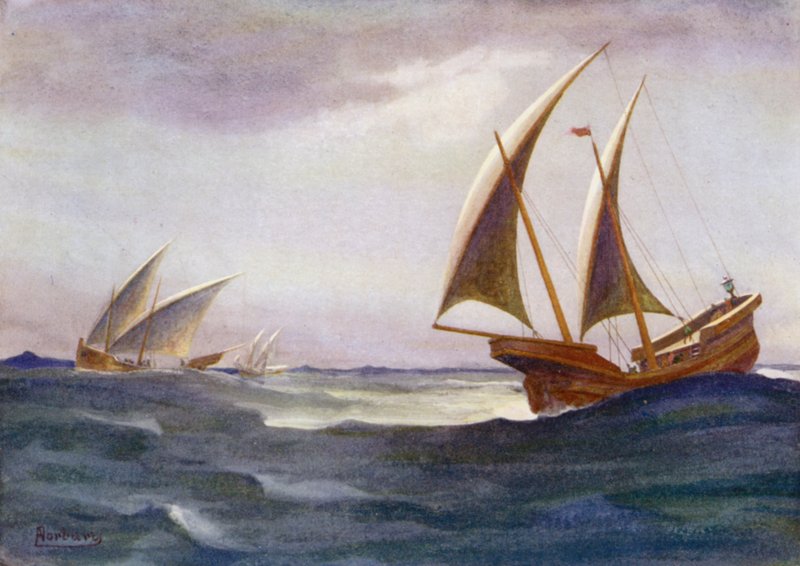 Três de seus navios atrasados chegaram ao porto de Edwin Arthur Norbury