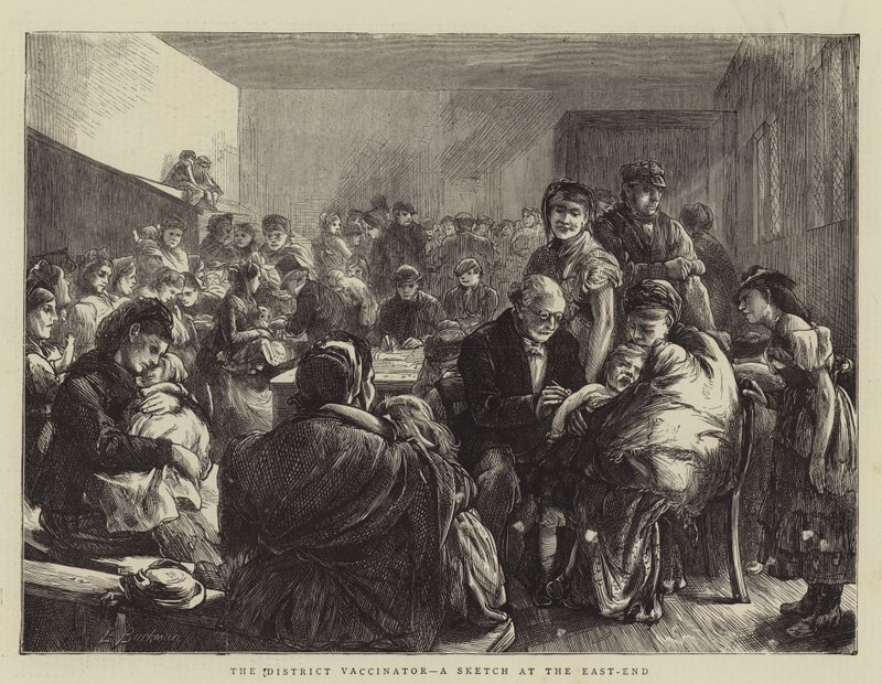 O distrito Vaccinator, um esboço no East-End de Edwin Buckman