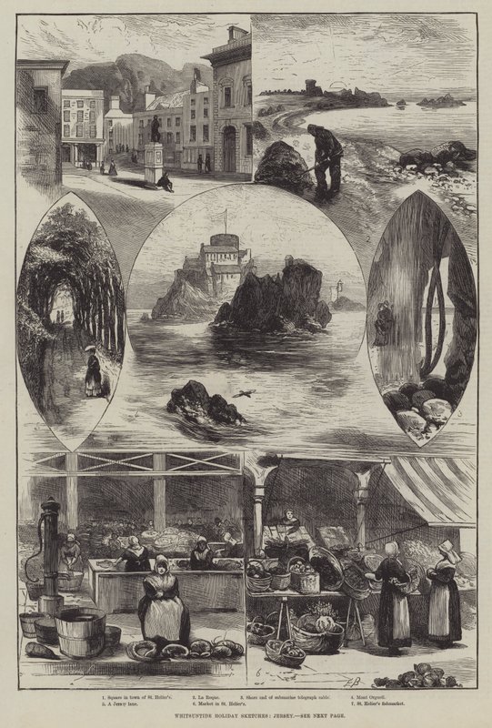 Esboços Do Feriado De Whitsuntide, Jersey de Edwin Buckman