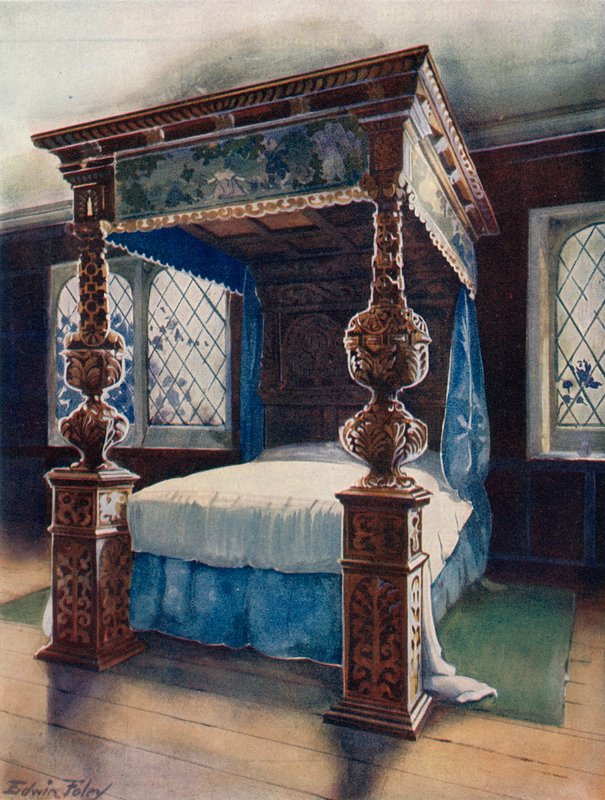 O Bedstead de Littlecote de Edwin John Foley