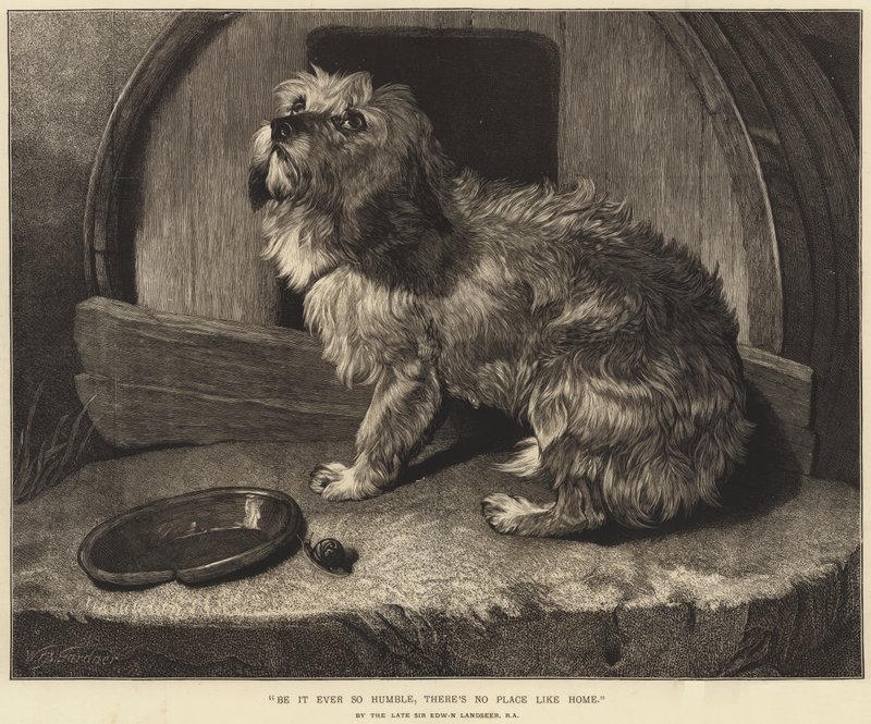 Seja sempre tão humilde, não há lugar como o lar de Edwin Landseer