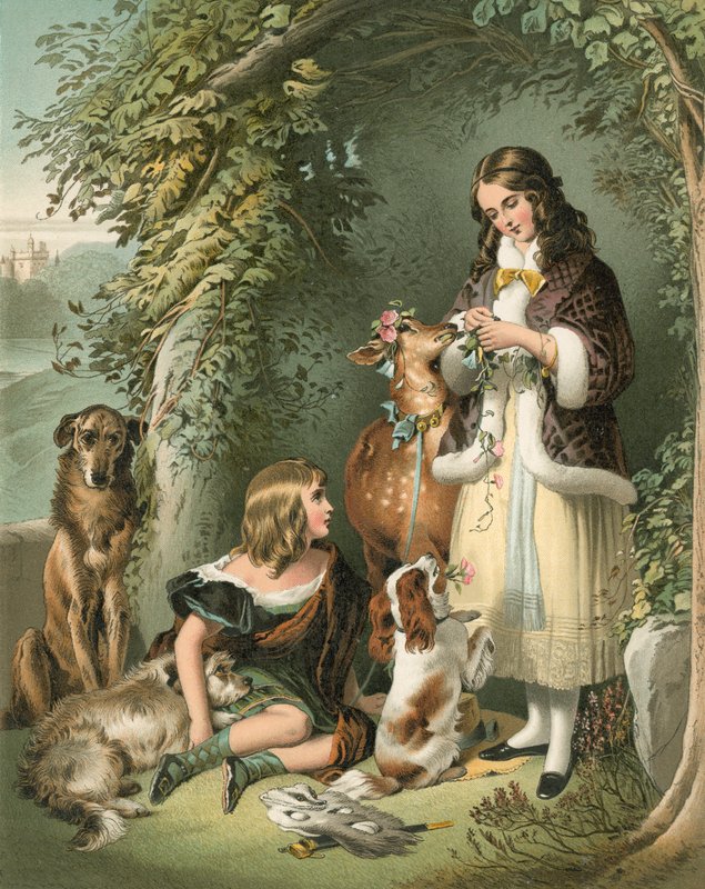 O marquês de Stafford e a senhora Evelyn Gower (as crianças de Sutherland) de Edwin Landseer